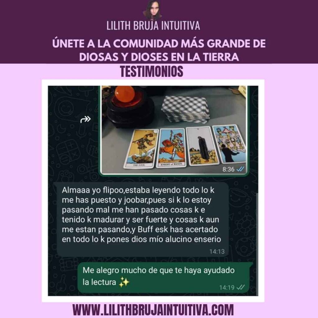Lilith Bruja Intuitiva Tarot y Videncia en León España Registros Akáshicos Tarotistas y videntes online